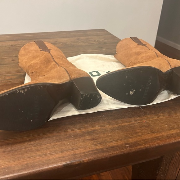 Tecovas Brown Suede Western Boots - Picture 3 of 4